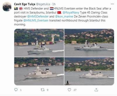 Корабли НАТО в Черном море: Украинцы ликуют, русские изучают...