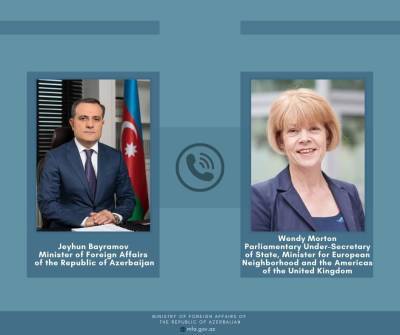 Глава МИД Азербайджана и госминистр Великобритании обсудили вопросы в связи с реализацией трехстороннего заявления