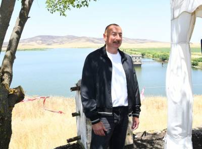 Президент Ильхам Алиев: Водохранилище Конделенчай находится в наших руках и всегда будет нашим