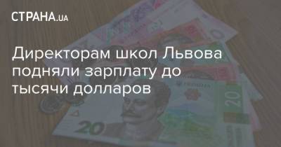 Директорам школ Львова подняли зарплату до тысячи долларов
