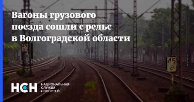 Вагоны грузового поезда сошли с рельс в Волгоградской области