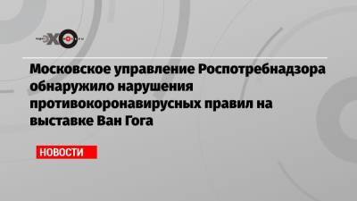 Московское управление Роспотребнадзора обнаружило нарушения противокоронавирусных правил на выставке Ван Гога