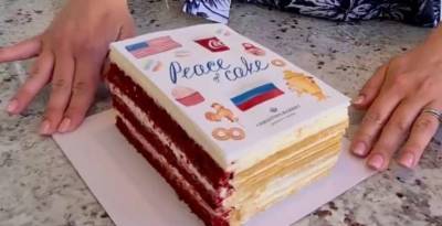 Женевская кондитерская испекла торт, посвященный саммиту Байдена и Путина (фото)