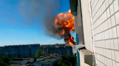 Пожар на АЗС в Новосибирске потушили