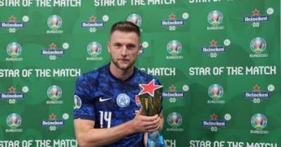 Шкриньяр признан лучшим игроком матча Польша — Словакия