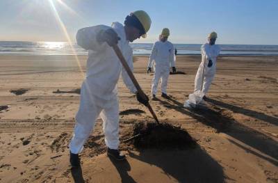 В Александровск-Сахалинском районе от нефтепродуктов очистили 700 метров побережья