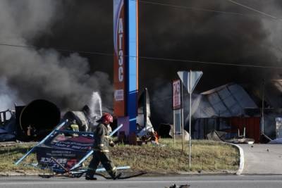 Новосибирский губернатор назвал основную причину пожара на АЗС