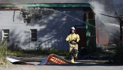 Опубликовано видео с последствиями пожара на АЗС в Новосибирске