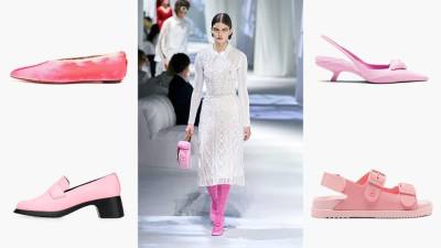 Розовая обувь поможет расставить акценты в повседневных нарядах этим летом