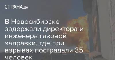 В Новосибирске задержали директора и инженера газовой заправки, где при взрывах пострадали 35 человек