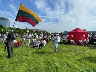 "Они предают Литву": защитники традиционной семьи вышли на пикет в Вильнюсе