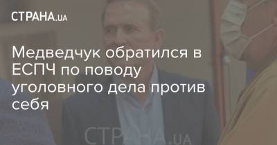 Медведчук обратился в ЕСПЧ по поводу уголовного дела против себя