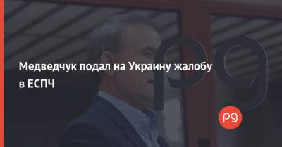 Медведчук подал на Украину жалобу в ЕСПЧ