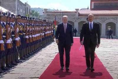 Эрдоган после саммита НАТО прибыл в Карабах