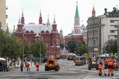 Работы по замене асфальта на участке Тверской улицы проведут 18-21 июня