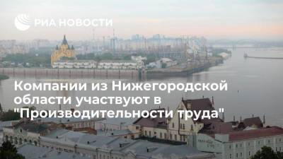 В нацпроекте "Производительность труда" участвуют более 140 предприятий Нижегородской области