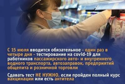 В Ивановской области сотрудники шести отраслей будут каждые четыре дня сдавать тесты на COVID-19 за свой счет