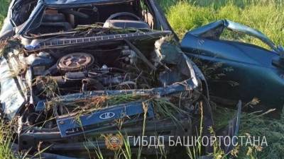 В Башкирии в перевернувшемся авто нашли тело мужчины
