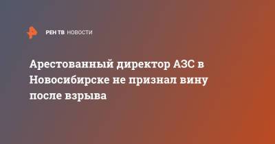 Арестованный директор АЗС в Новосибирске не признал вину после взрыва - ren.tv - Новосибирск