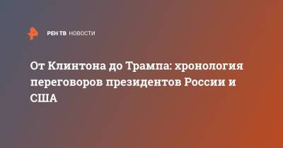 От Клинтона до Трампа: хронология переговоров президентов России и США