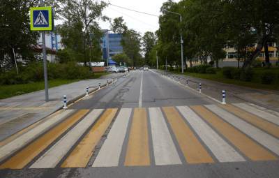 В Южно-Сахалинске продолжают повышать безопасность дорожного движения