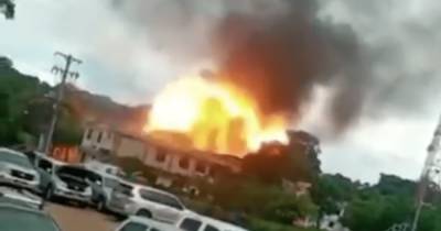 На военной базе в Колумбии произошел взрыв, более 30 раненых (видео)