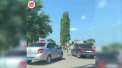В Борисоглебске пьяный водитель напал на сотрудников ГИБДД