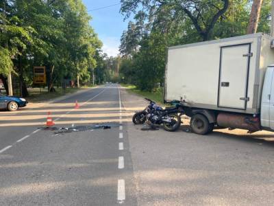 Мотоциклист пострадал в ДТП в Солотче