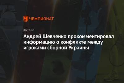 Андрей Шевченко прокомментировал информацию о конфликте между игроками сборной Украины