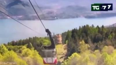 Трагедия в Альпах: так рухнула с высоты кабина с израильтянами. Видео