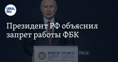 Путин высказался о работе ФБК