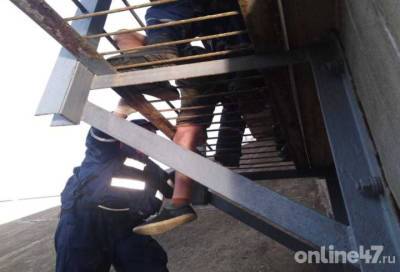 Мальчик застрял между прутьями железнодорожного моста в Тосно