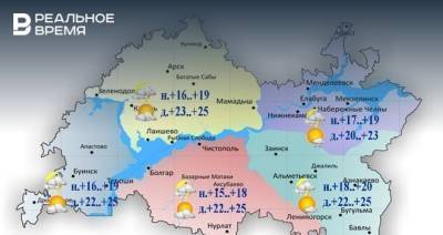 Сегодня в Татарстане ожидается переменная облачность и до +25 градусов