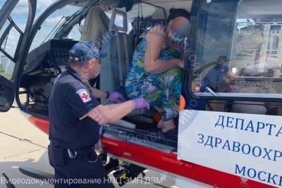 Больного грудного ребенка из Тулы экстренно санавиацией доставили в московскую больницу