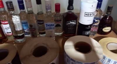 Полиция накрыла подпольное производство «элитного» алкоголя в Ульяновке — видео