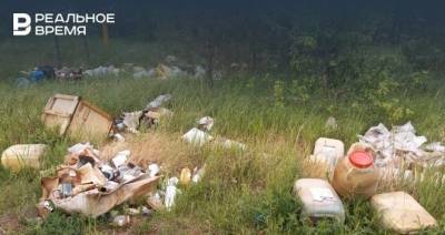 Жители Елабуги обнаружили несанкционированную свалку лабораторных отходов