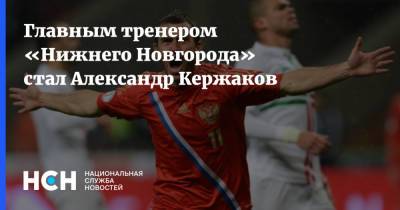 Главным тренером «Нижнего Новгорода» стал Александр Кержаков