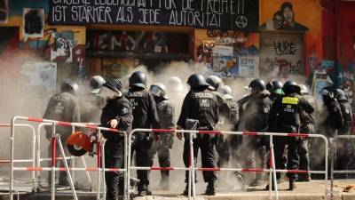 Берлин: сквоттеры против полиции