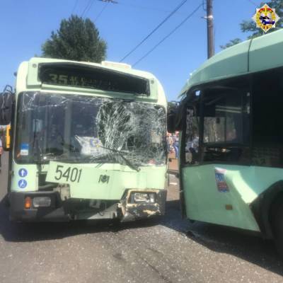 В Дражне в результате столкновения двух троллейбусов пострадали пассажиры