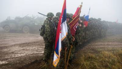 Военные РФ, Белоруссии и Сербии отработали передислокацию войск на большие расстояния