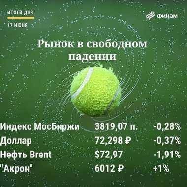 Итоги четверга, 17 июня: Коррекция нефти и глобальных площадок увела российские индексы в минус