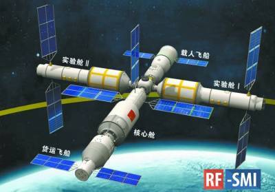 КНР запустила пилотируемый корабль к своей строящейся орбитальной станции