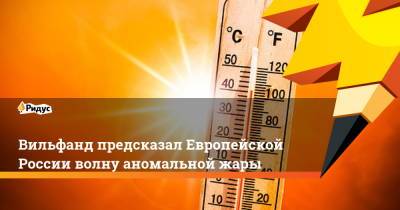 Вильфанд предсказал Европейской России волну аномальной жары