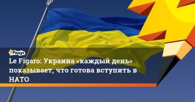 Le Figaro: Украина «каждый день» показывает, что готова вступить в НАТО