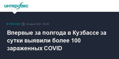 Впервые за полгода в Кузбассе за сутки выявили более 100 зараженных COVID