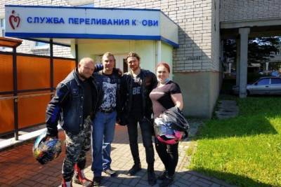 В Иванове на станцию переливания крови приехали байкеры и спасатели