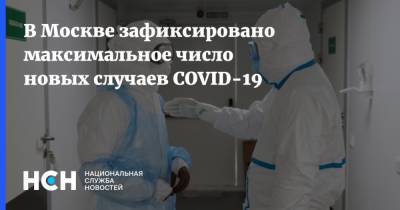 В Москве зафиксировано максимальное число новых случаев COVID-19