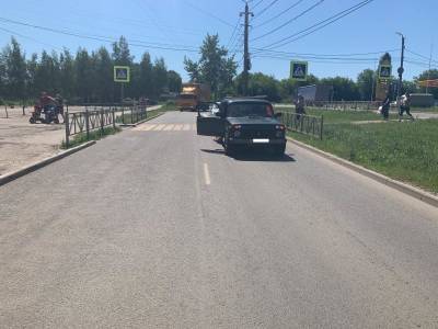 В Рязани автомобиль сбил женщину на пешеходном переходе