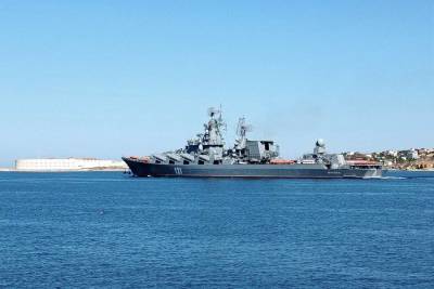 Флагман Черноморского флота крейсер «Москва» отправился в Средиземное море