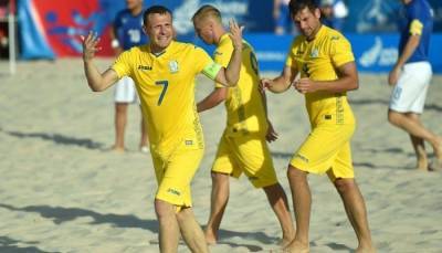 Сборная Украины по пляжному футболу победила Азербайджан в Евролиге